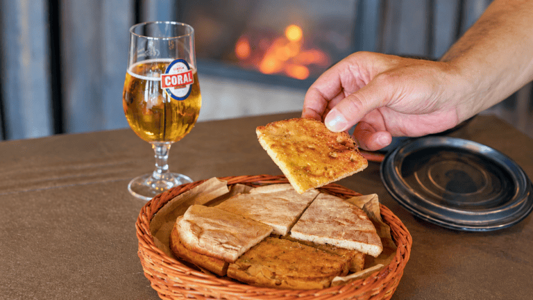 Bolo do caco, a traditional Madeira bread