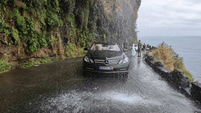 Cascata dos Anjos waterfall on a private tour of Madeira