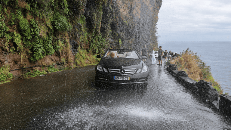 Cascata dos Anjos waterfall on a private tour of Madeira