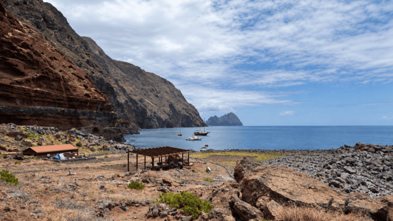 Beach and coastline on the Desertas Islands
