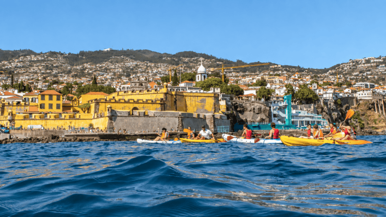 Kayaking tour along the Madeira coast