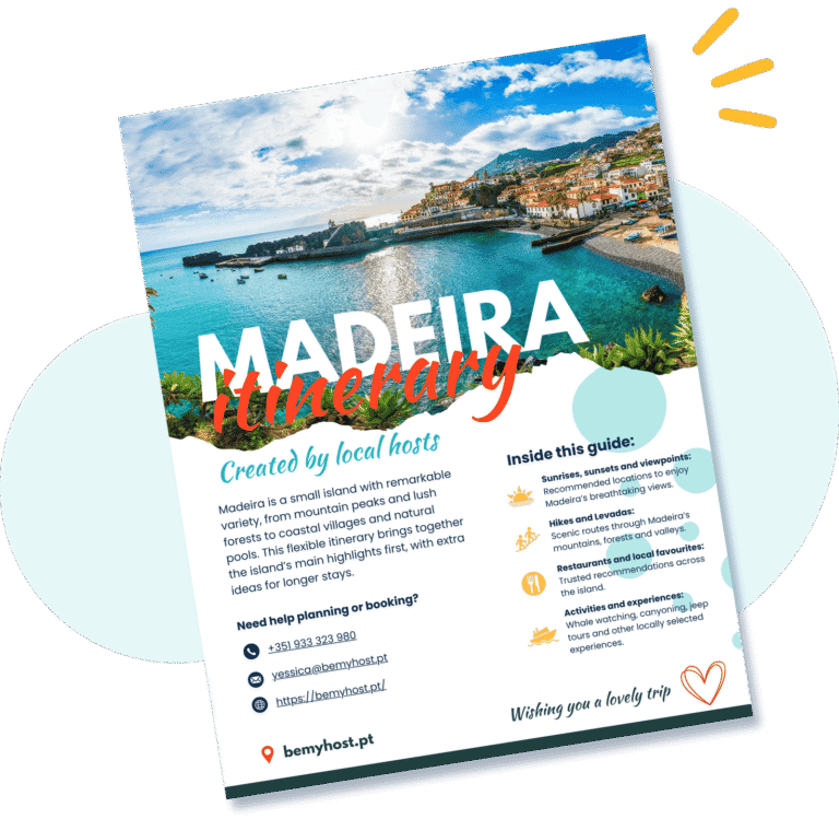 Cover of the Madeira itinerary guide created by local hosts