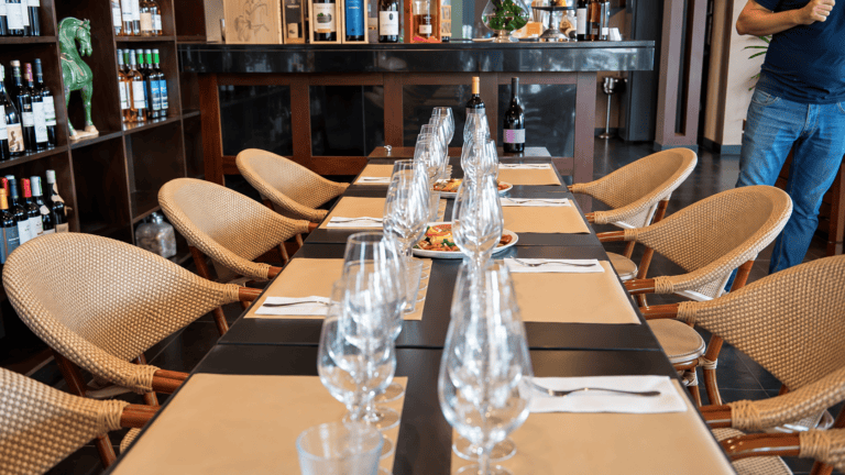 Table prepared with Madeiran flavours for tasting